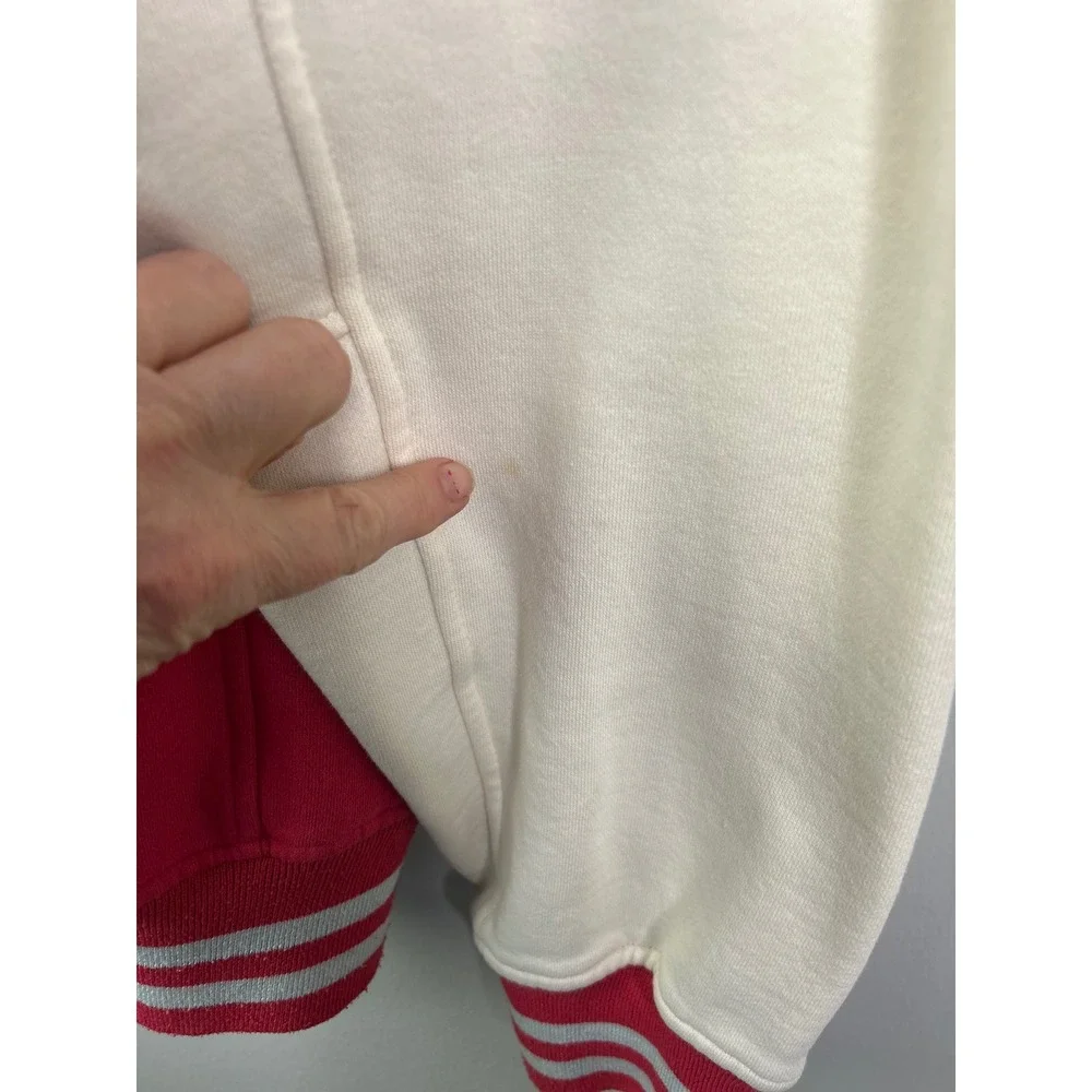 Colosseum Athletics Ohio State Buckeyes Letterman Jacket XL Red Cream Full‎ Zip
